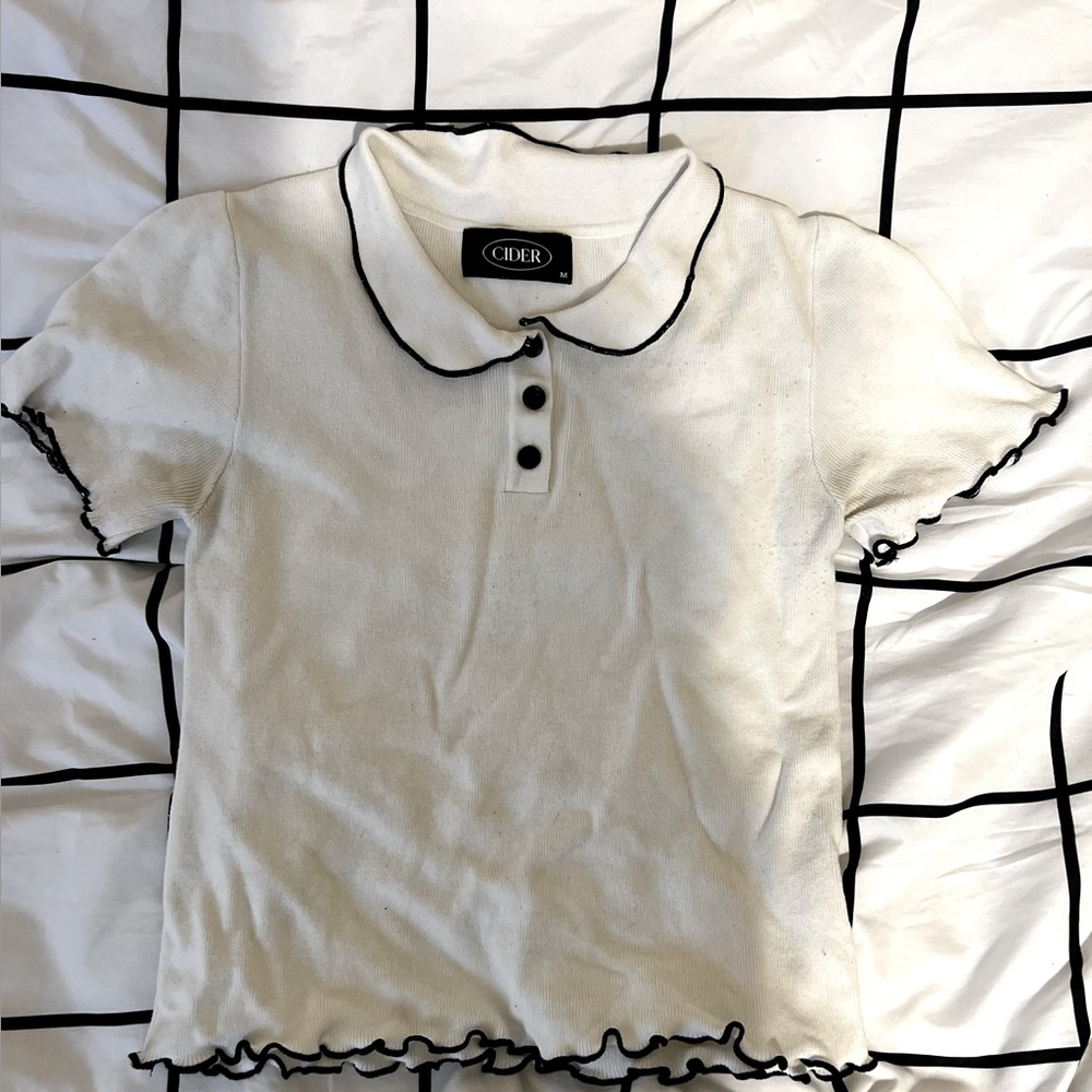 White collared shirt